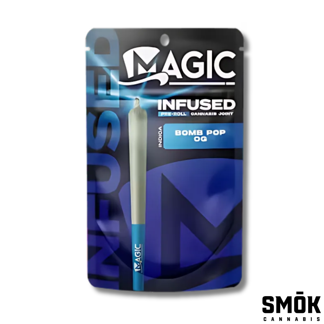 Photograph of product: Magic Infused Pre Roll hybrid Bomb Pop OG