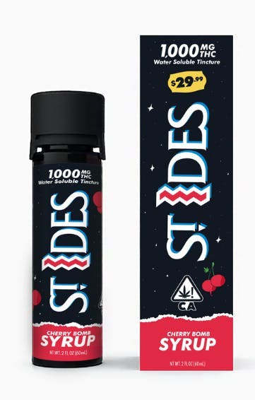 Photograph of product: St Ides - Cherry Bomb Syrup - 2oz Tincture (1000mg)