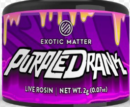 Photograph of product: Exotic Matter - Purple Drank - Rosin