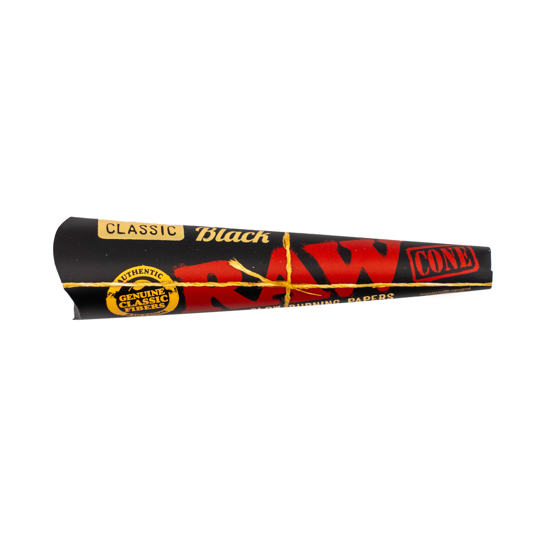 Photograph of product: RAW Black Classic | Pre- Rolled Cones - 1 1/4 Size