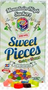 Photograph of product: Mountain High Sucker | Sweet Pieces 100mg