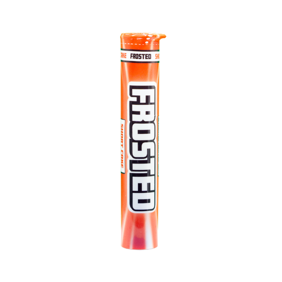Photograph of product: FROSTED TH-ouiA INFUSED PRE ROLL SHORT CAKE 1G