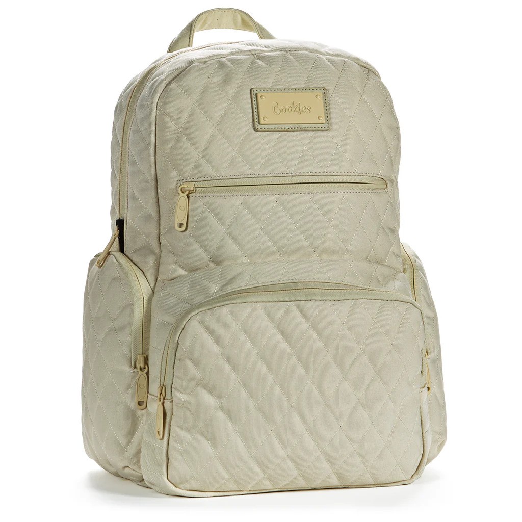 Photograph of product: Cookies - Backpack - V4 Smell Proof - Quilted Nylon - Cream