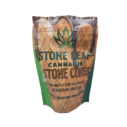 Photograph of product: Stone Cones Infused Mini Waffle Cone | Edibles | 50mg