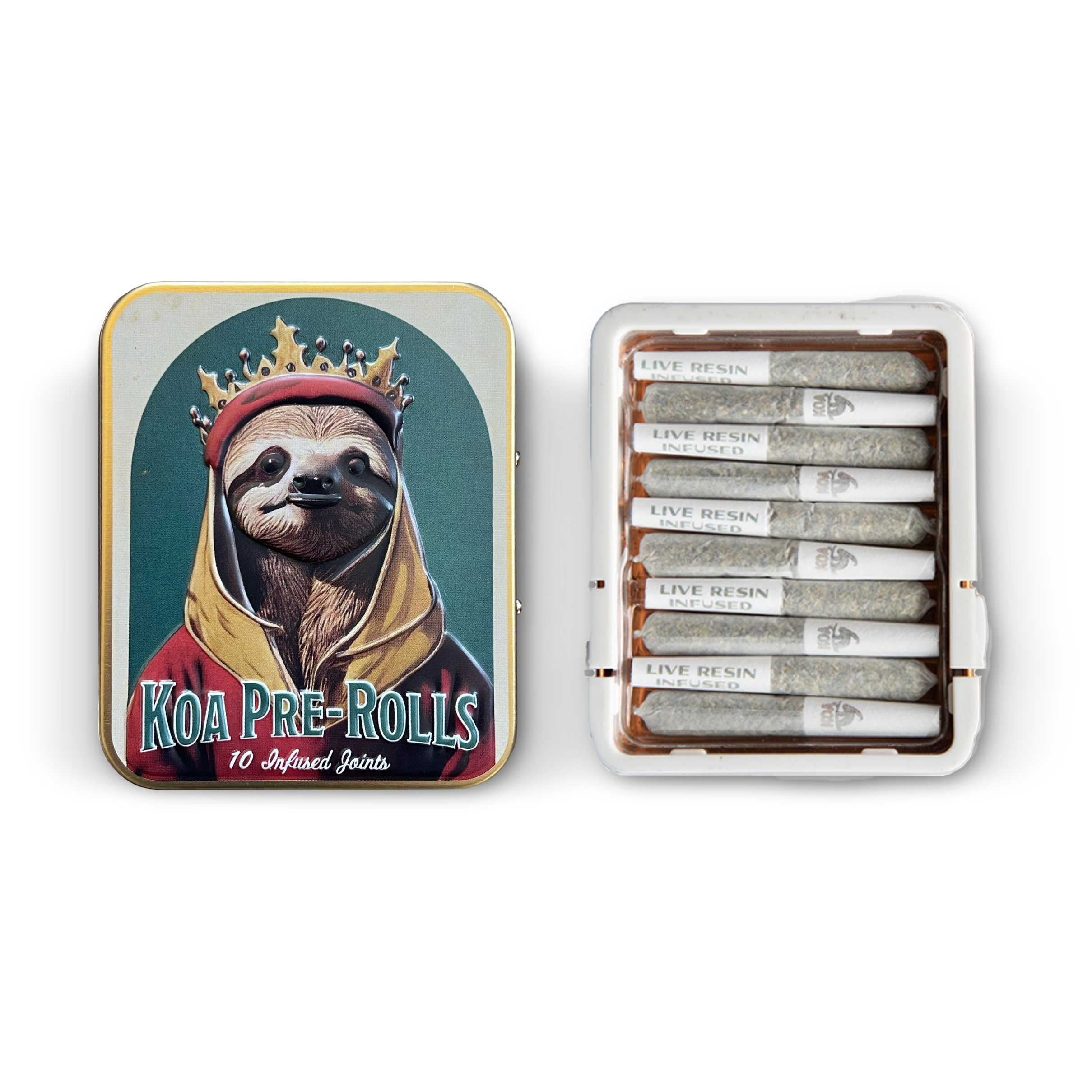 Photograph of product: Koa - Queesn of the South - 10pk Live Resin Infused Joints