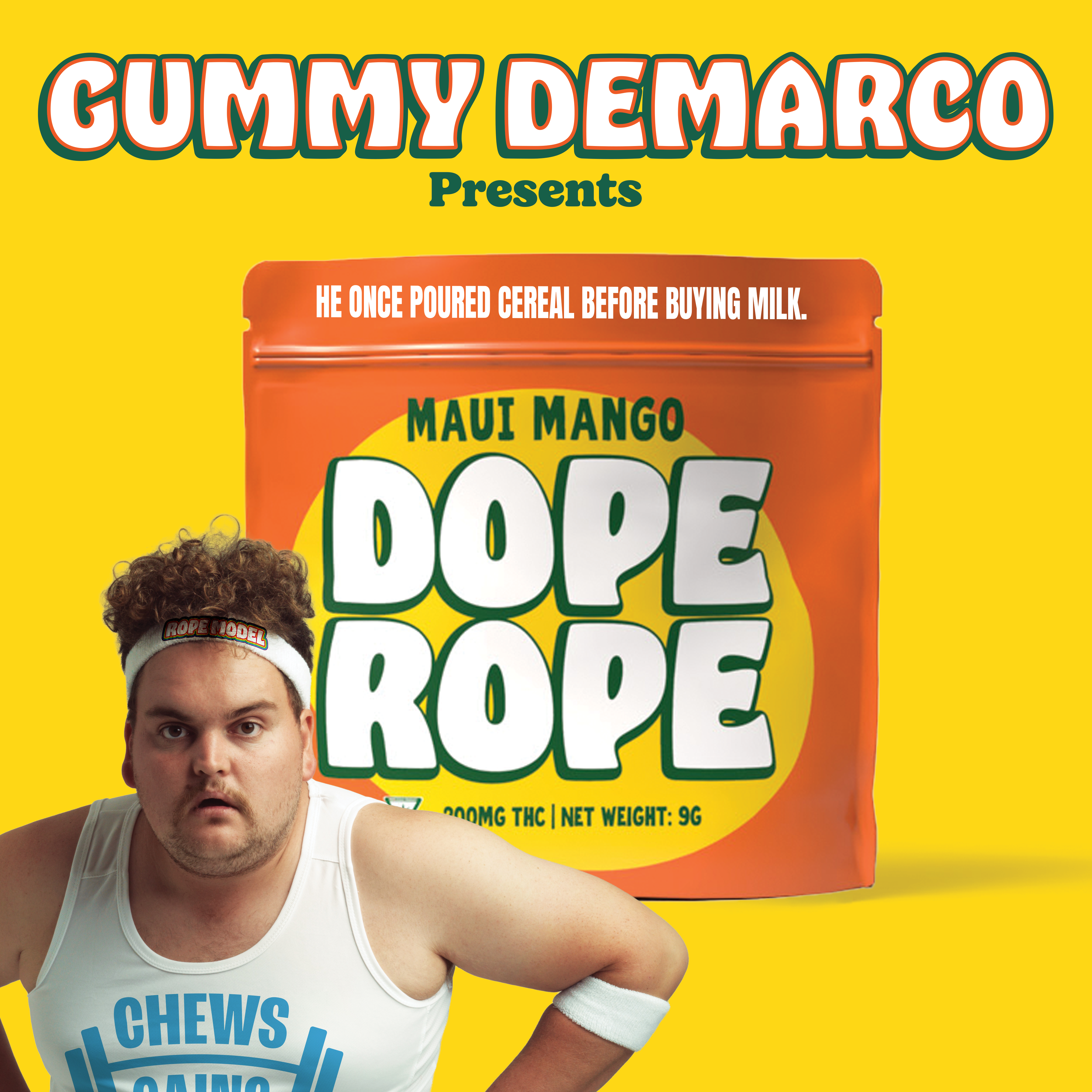 Photograph of product: DOPE ROPE | Maui Mango | 200MG | Premium Gummy Rope