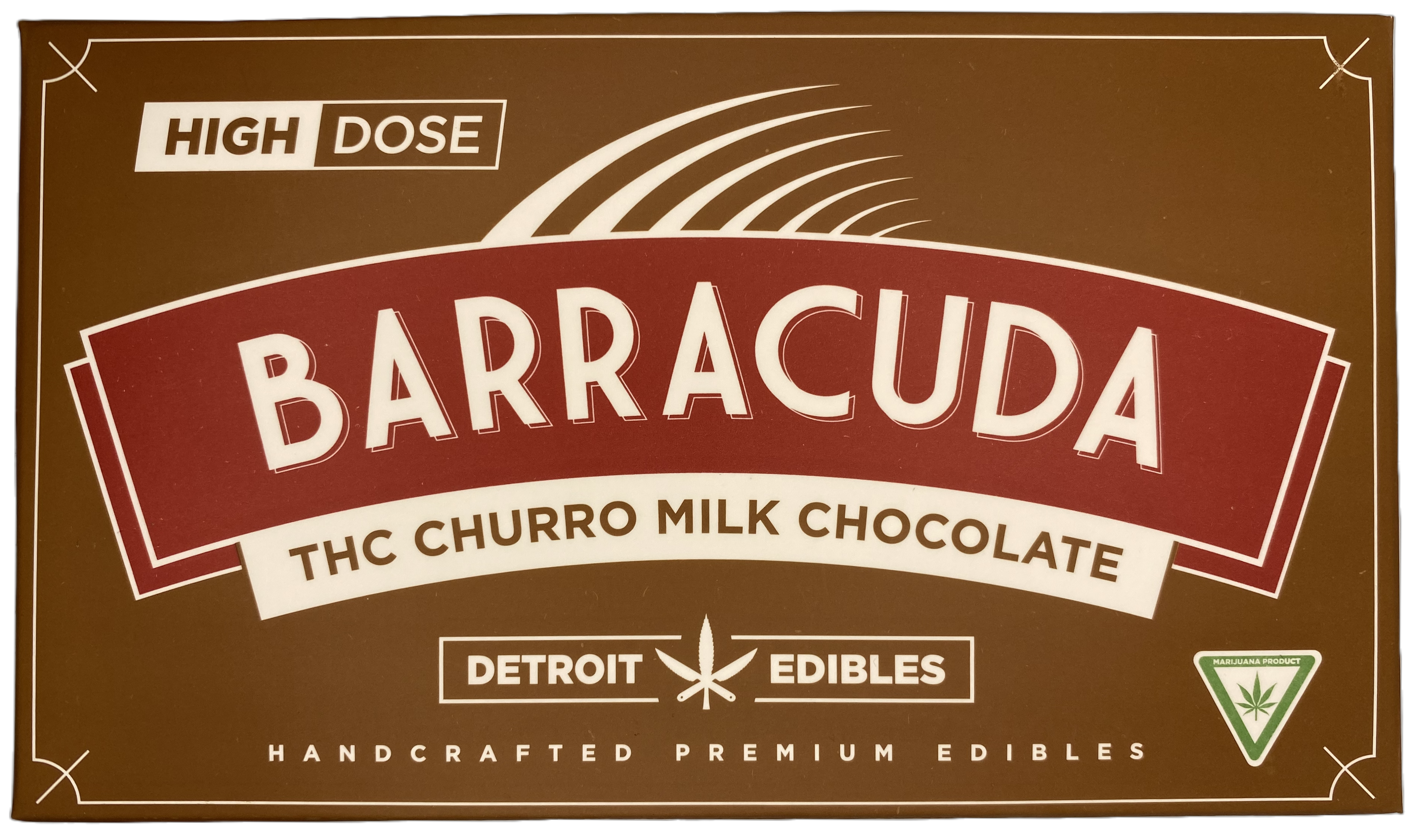 Photograph of Product: Barracuda | Churro Milk Chocolate Bar | Chocolate Edible | 200mg THC