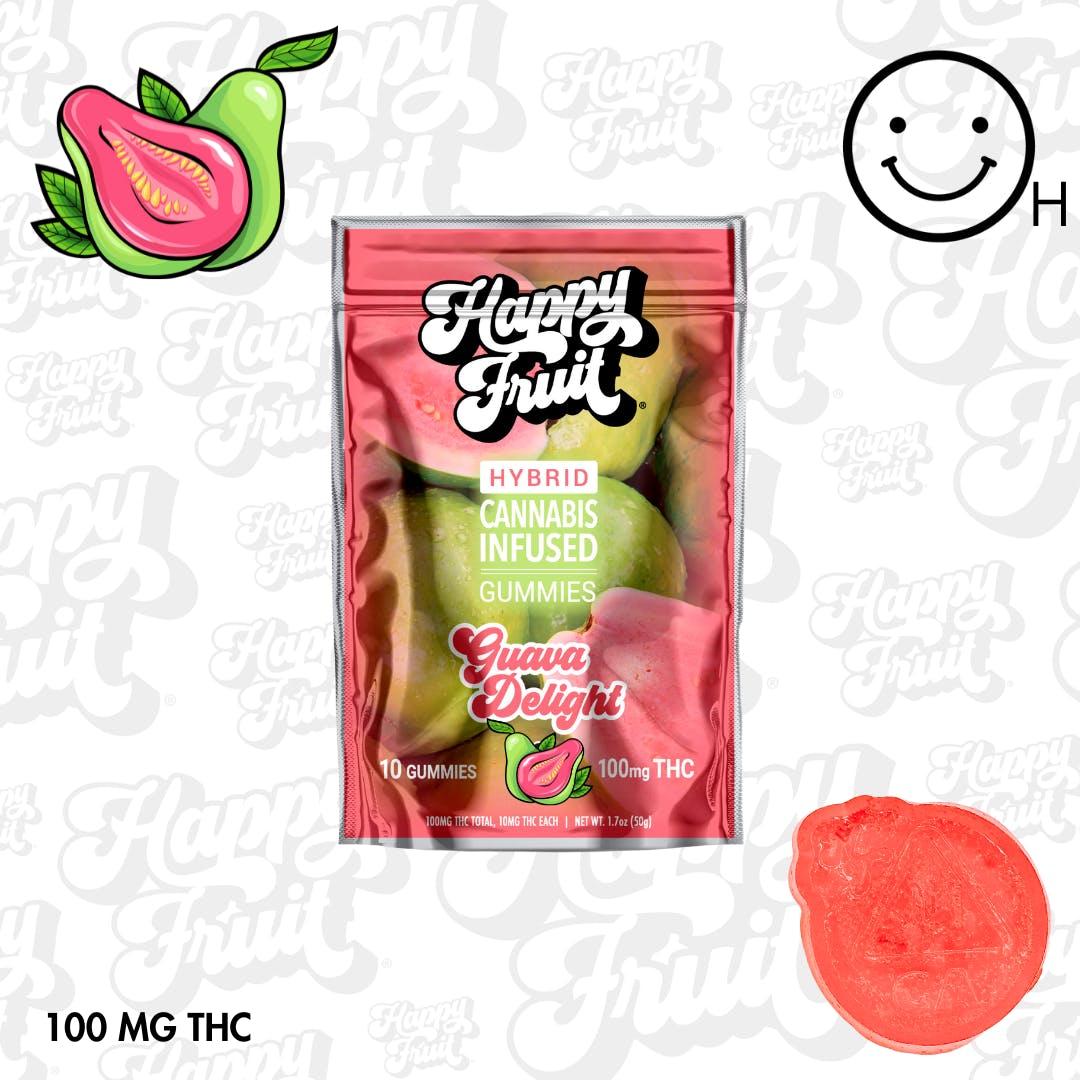 Photograph of product: Guava Delights Gummies 100mg