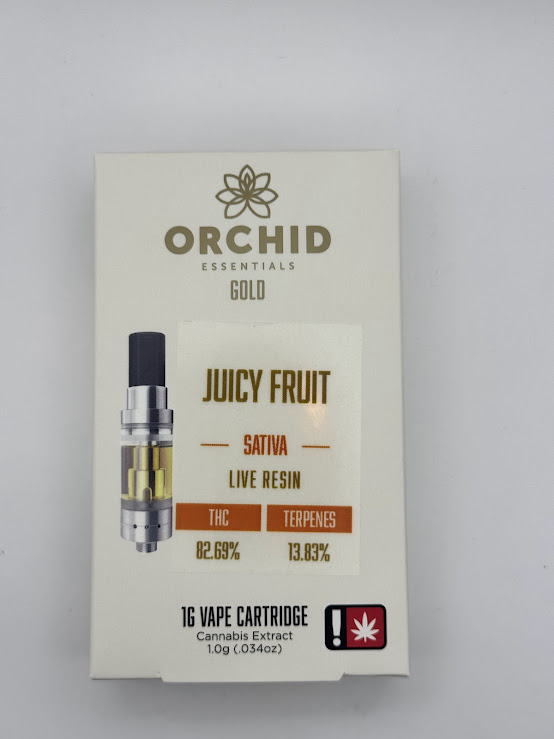 Photograph of product: Orchid Gold Live Resin Cartridge | Oui'd | Lime Fruitz