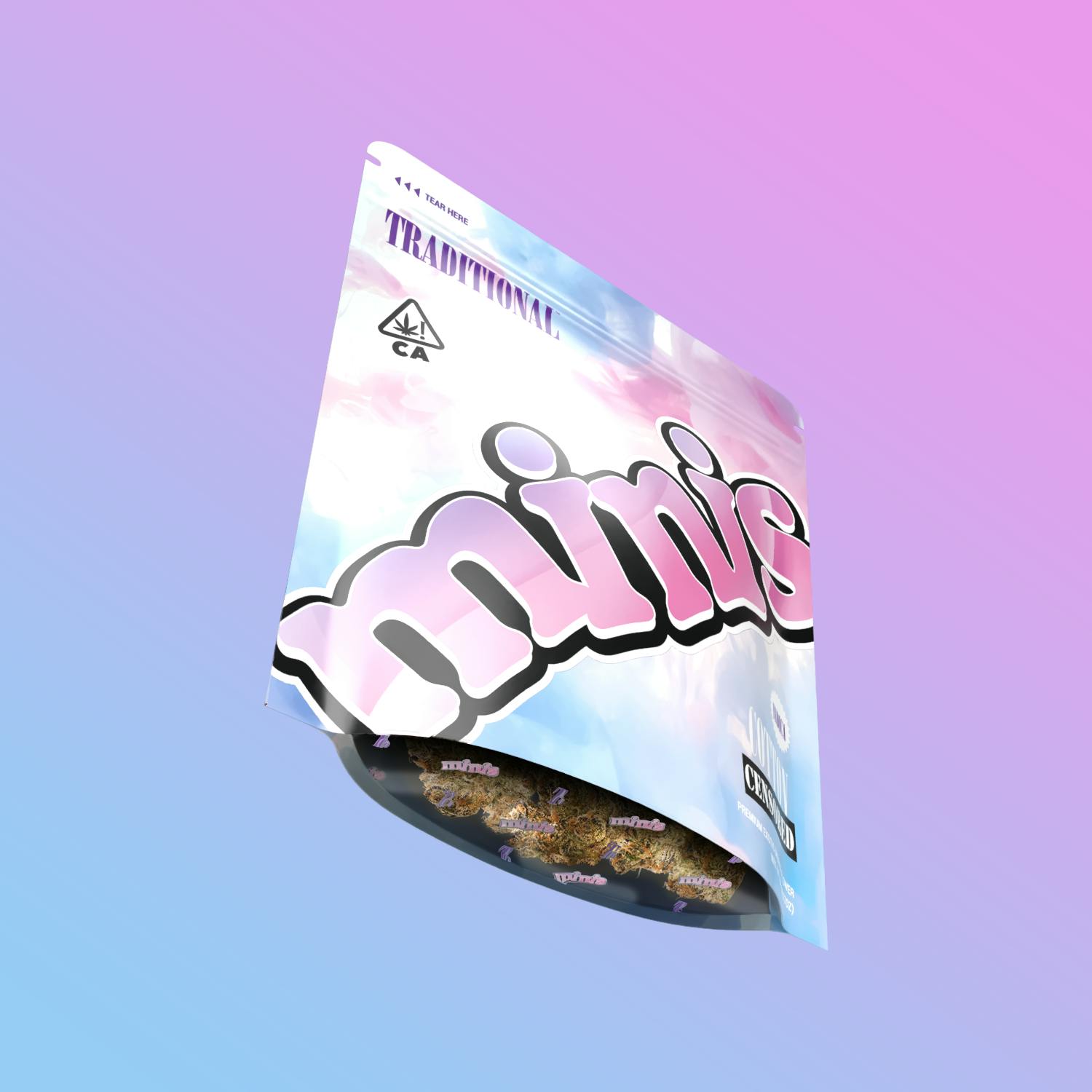 Photograph of product: COTTON CENSORED 5G FLOWER MINIS - 5 G