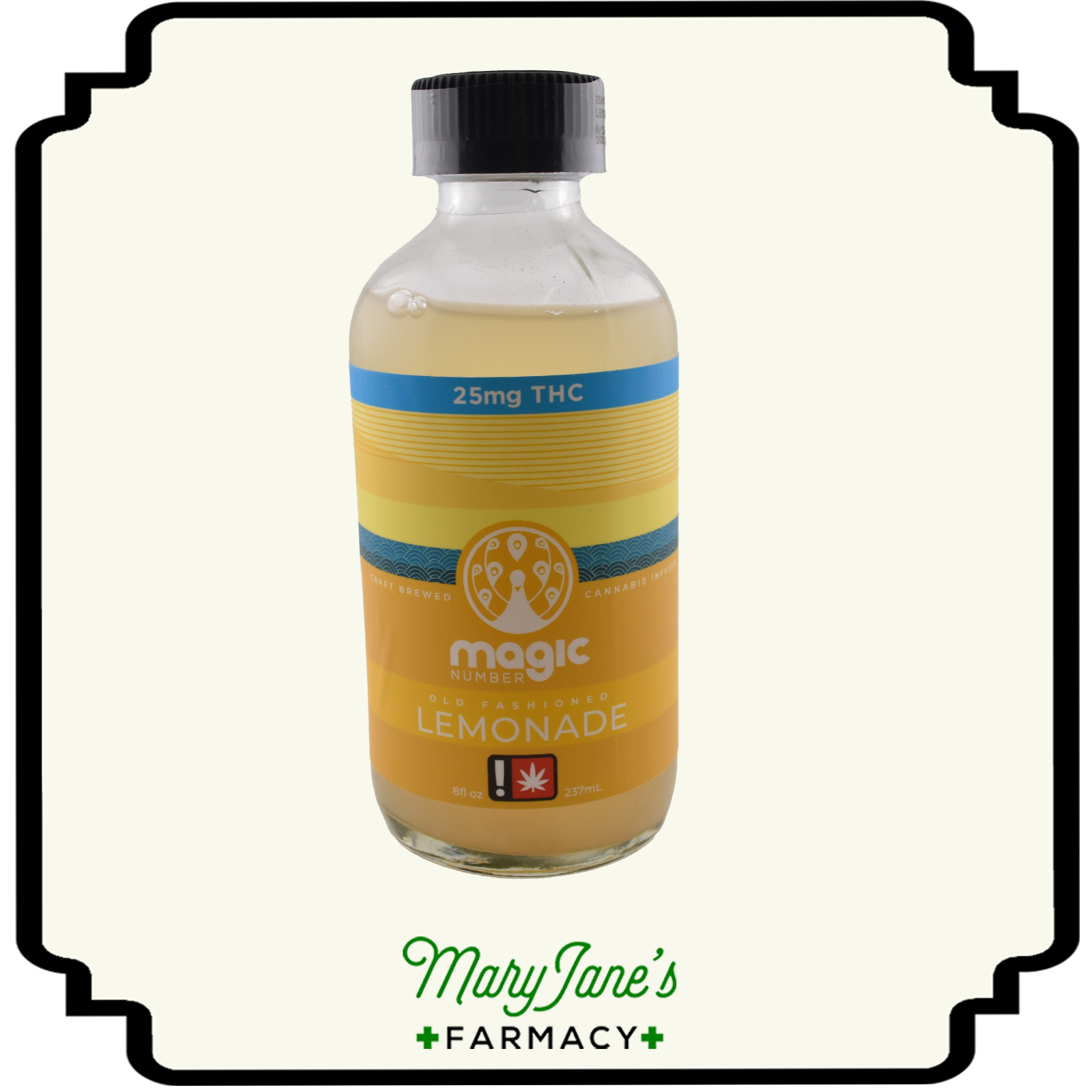 Photograph of product: Lemonade 8oz Beverage Infused with Wilson! Zero Live Rosin | 25mg