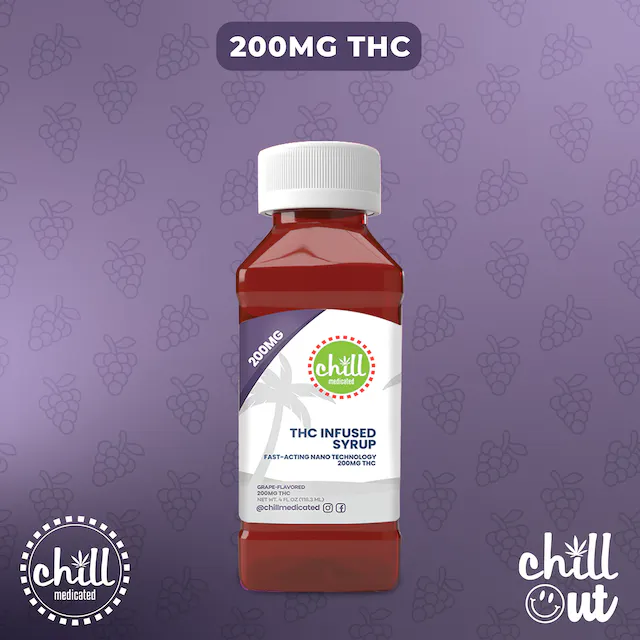 Photograph of product: CHILL | Edible | Grape Syrup | 200mg