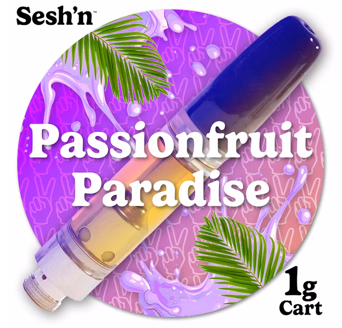 Photograph of product: Sesh'n - Vape Cart 1g - Passionfruit Paradise