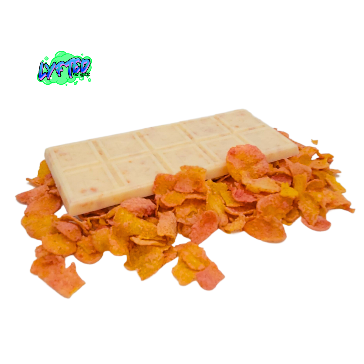Photograph of product: Strawberry Shortcake | White Chocolate Bar | 100mg