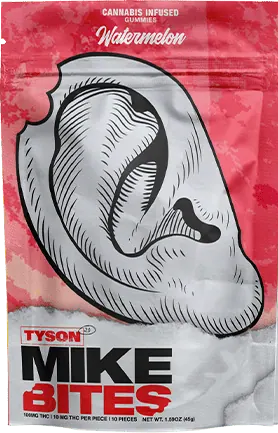 Photograph of product: Tyson T2.0 - Mike Bites - 100mg - Watermelon - Hybrid