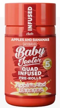 Photograph of product: Baby Jeeter - Apples & bananas - 5 x .5g Rosin Infused Prerolls
