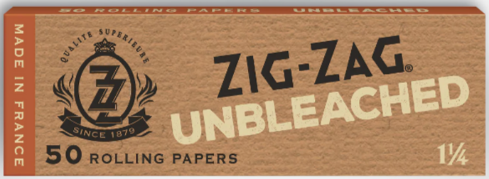 Photograph of product: Unbleached with Tips 1.25" Papers (50-Pack)