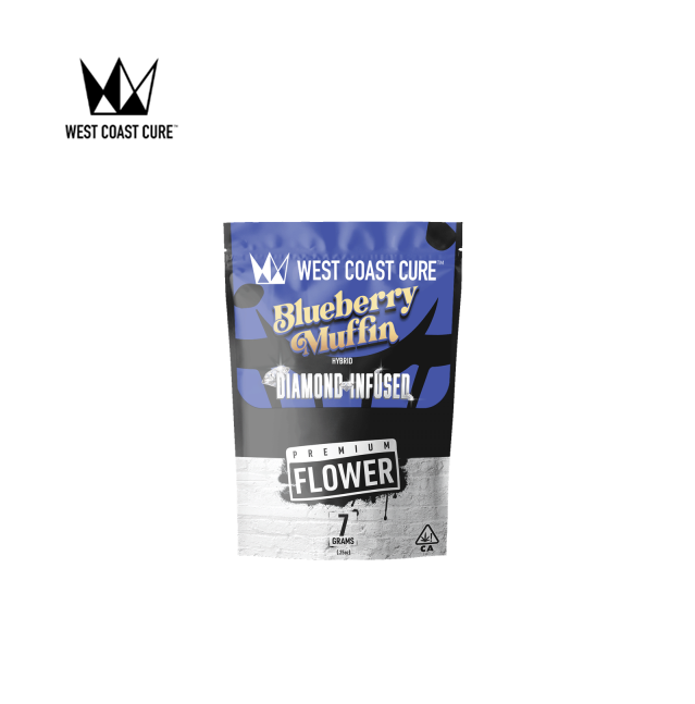Photograph of product: BLUEBERRY MUFFIN 7G DIAMOND INFUSED PREMIUM FLOWER