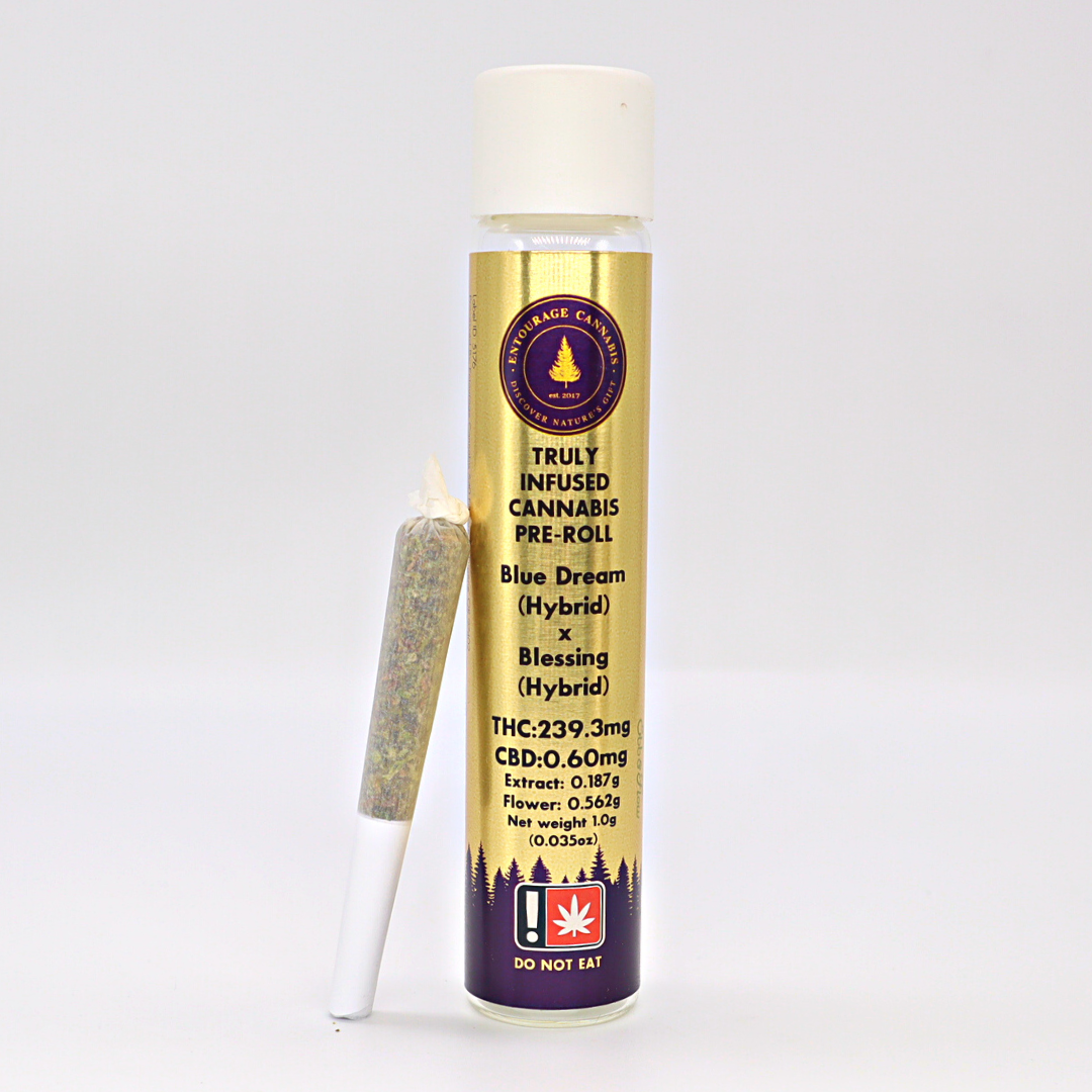 Photograph of product: Entourage - Stuffed Cherry Gelato x Stuffed Cherry Gelato (I) - Infused Pre Roll 0.75g