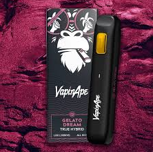 Photograph of product: VAPIN APE GELATO DREAM FULL SPECTRUM DISPOSABLE 1G