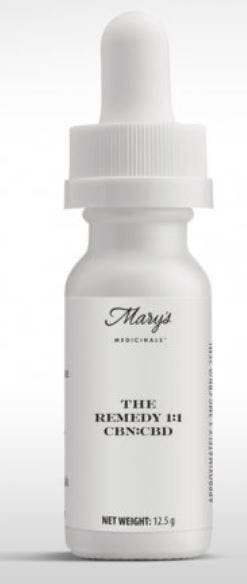 Photograph of product: Mary's Medicinals - Remedy CBN/CBD Tincture (200MG)