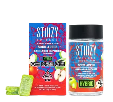 Photograph of product: Sour Apple Gummies | 100mg