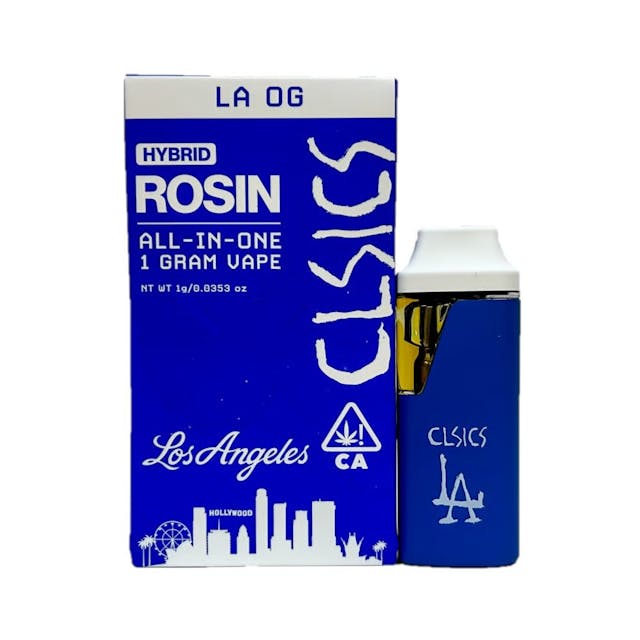 Photograph of product: LA OG Live Rosin AIO (1g) Vape - CLSCS LA OG 1g AIO