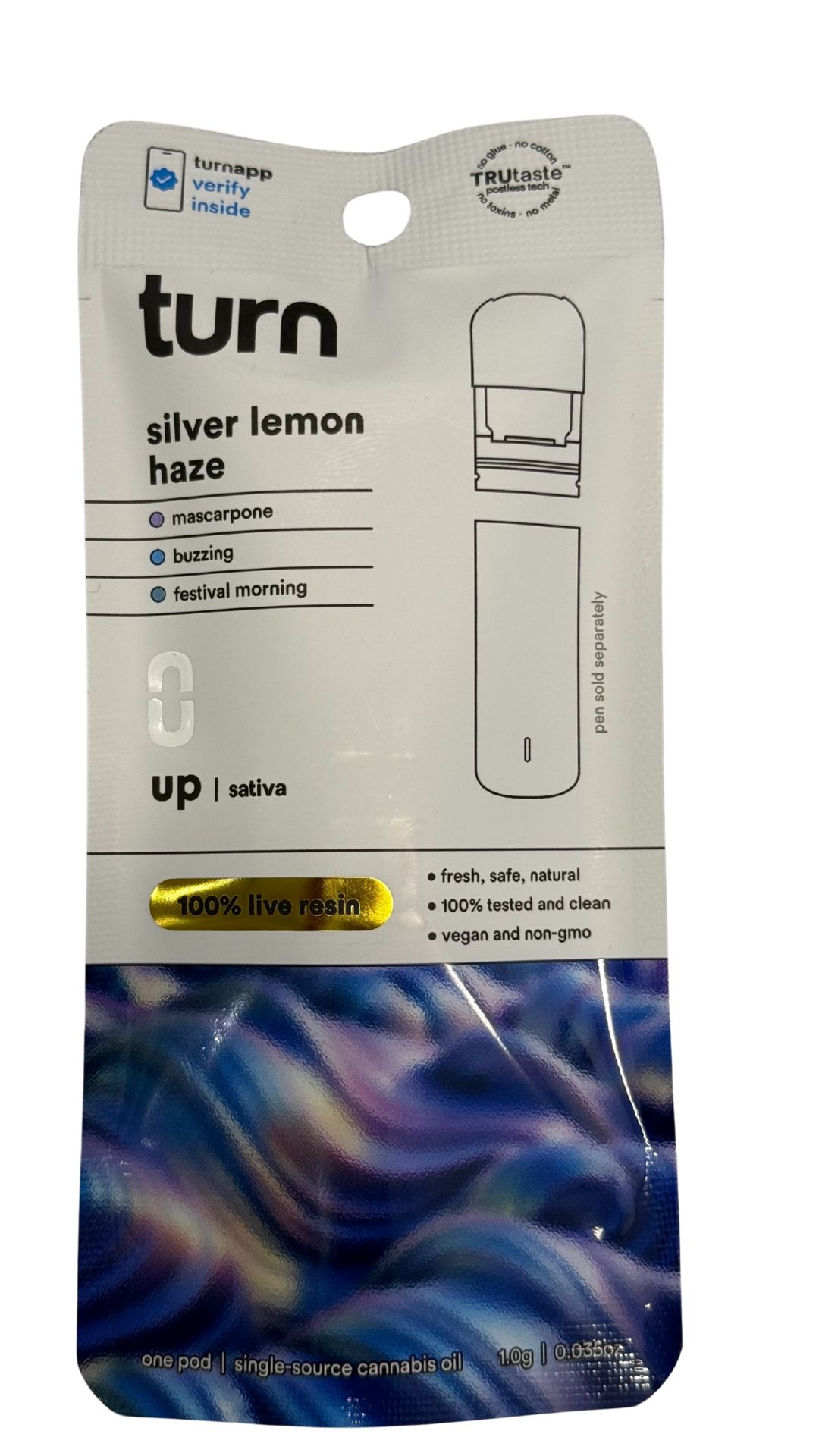 Photograph of product: Up  - Silver Lemon Haze | Live Resin Pod | 1g