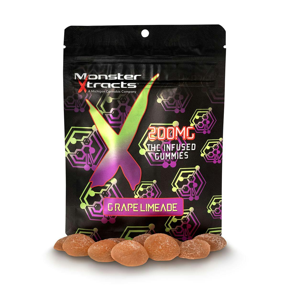 Photograph of product: Monster X - Grape Limeade 200mg 20pcs