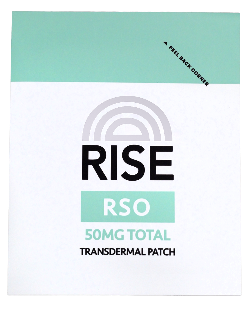 Photograph of product: RISE | RSO | 50mg | Transdermal Patch