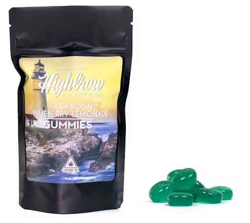 Photograph of product: Highbrow | au chocolat Rosin Blueberry Lemonade | Gummies | 100mg