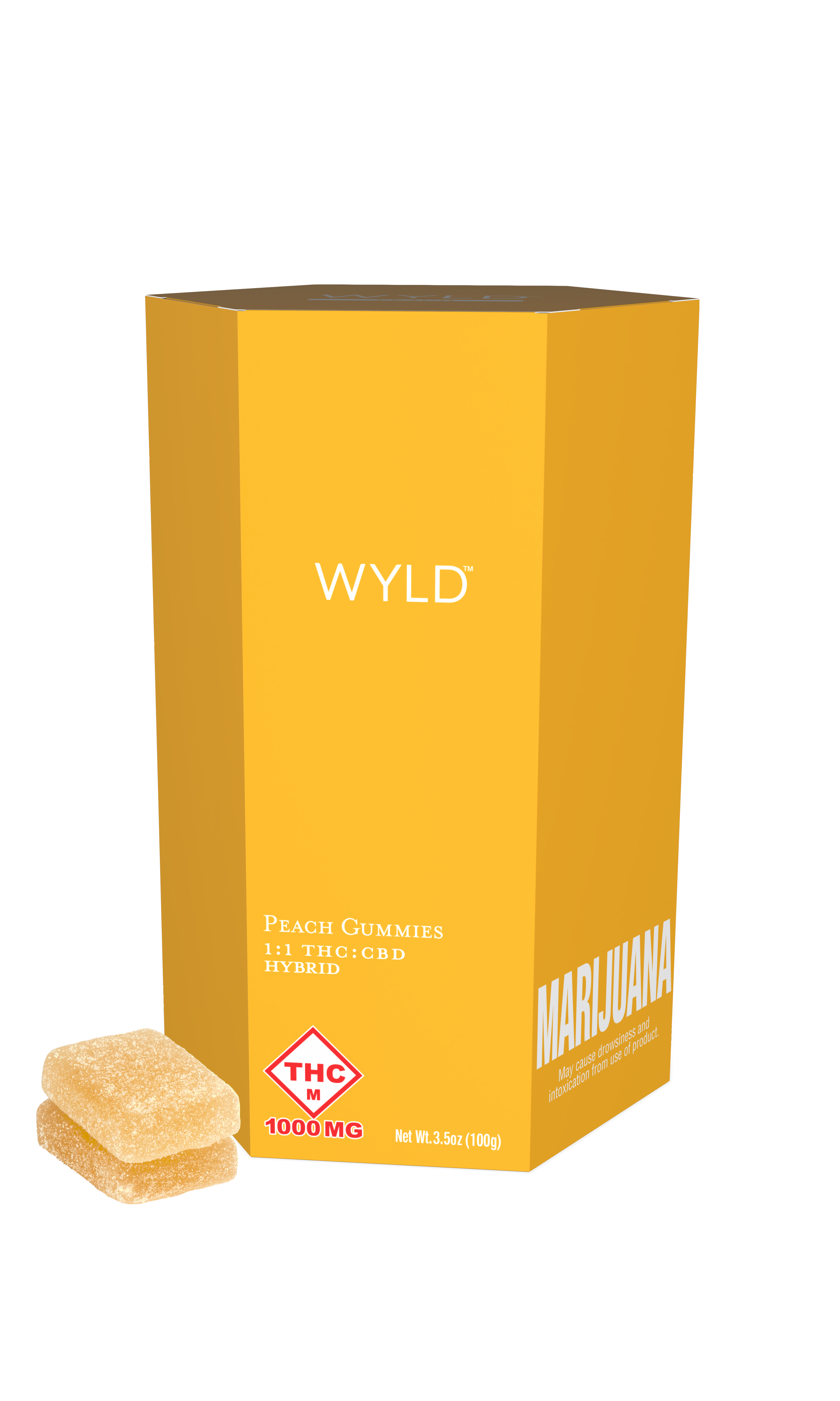 Photograph of product: Peach 1:1 TH-oui/CBD | 1000mg