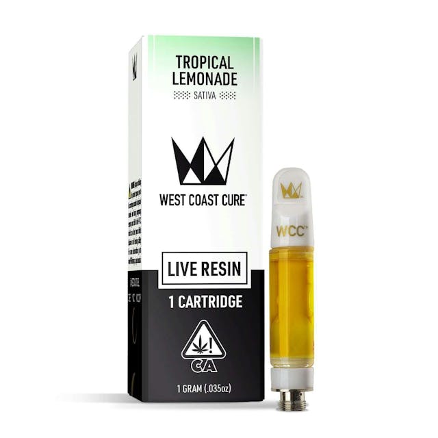 Photograph of product: Tropical Lemonade | Live Resin 1g Cartridge