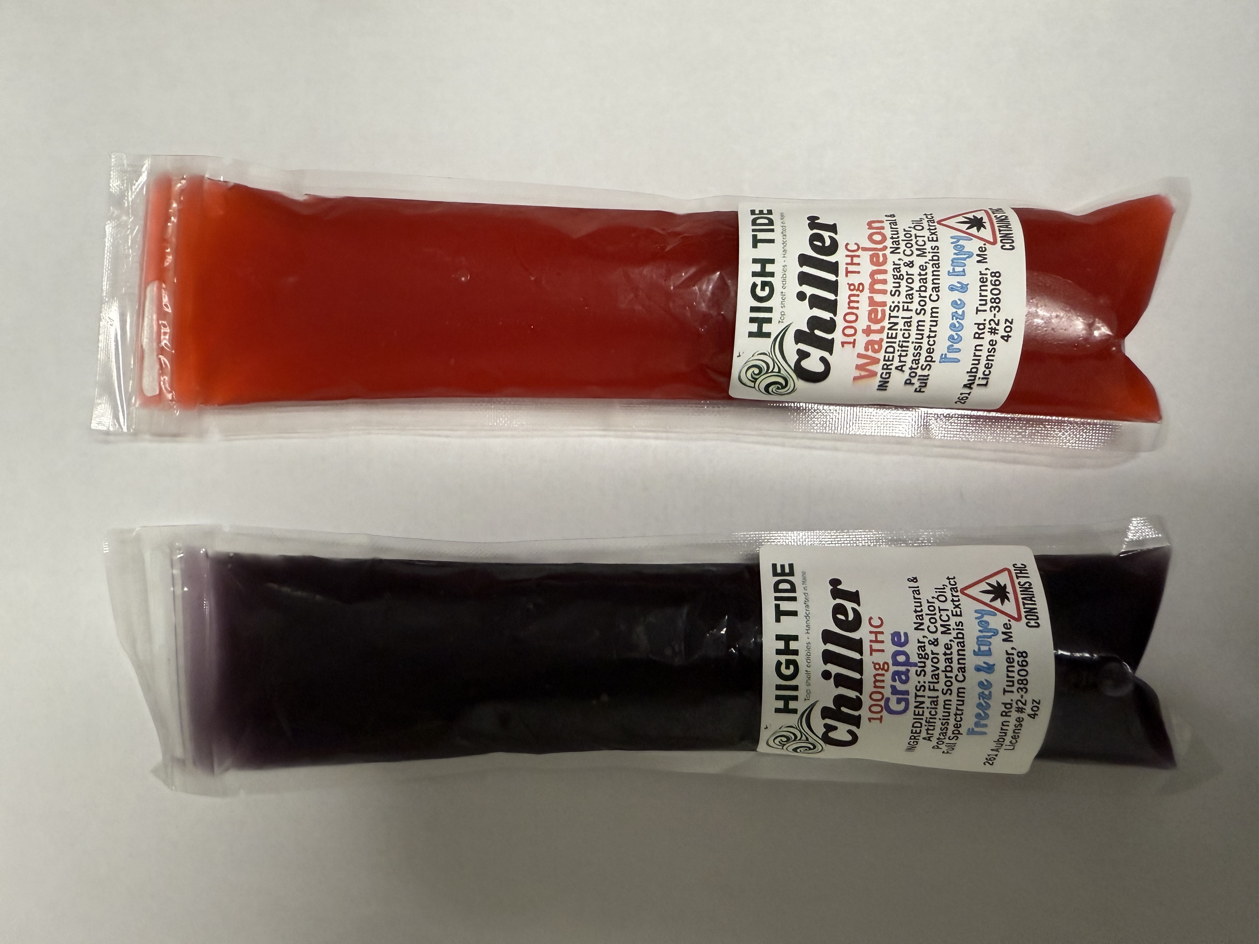 Photograph of product: 100mg Chillers Ice Pops TH-oui