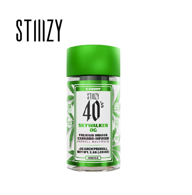 Photograph of product: SKYWALKER OG 2.5G 5 PACK INFUSED PREROLLS