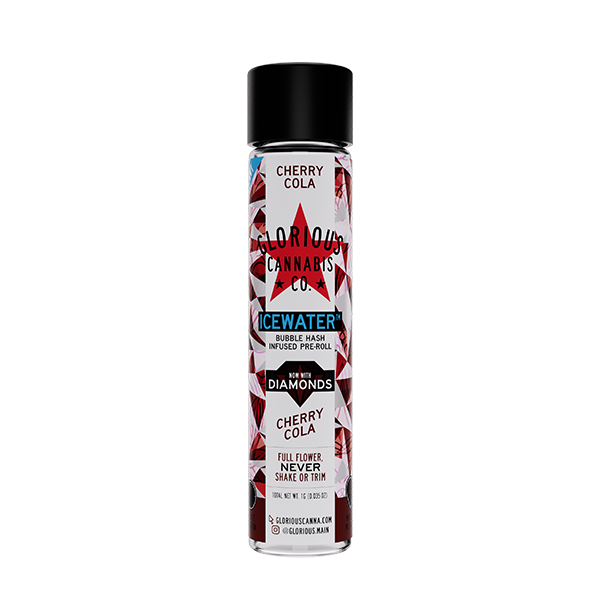 Photograph of product: Cherry Cola Bubble au chocolat with Diamonds Infused Pre-Roll | 1G