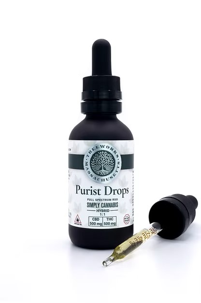 Photograph of product: Purist Drops  500mg TH-oui / 500mg CBD - 50 ml