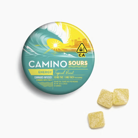Photograph of product: Camino Sours 'Energy' Tropical Burst Gummies - 