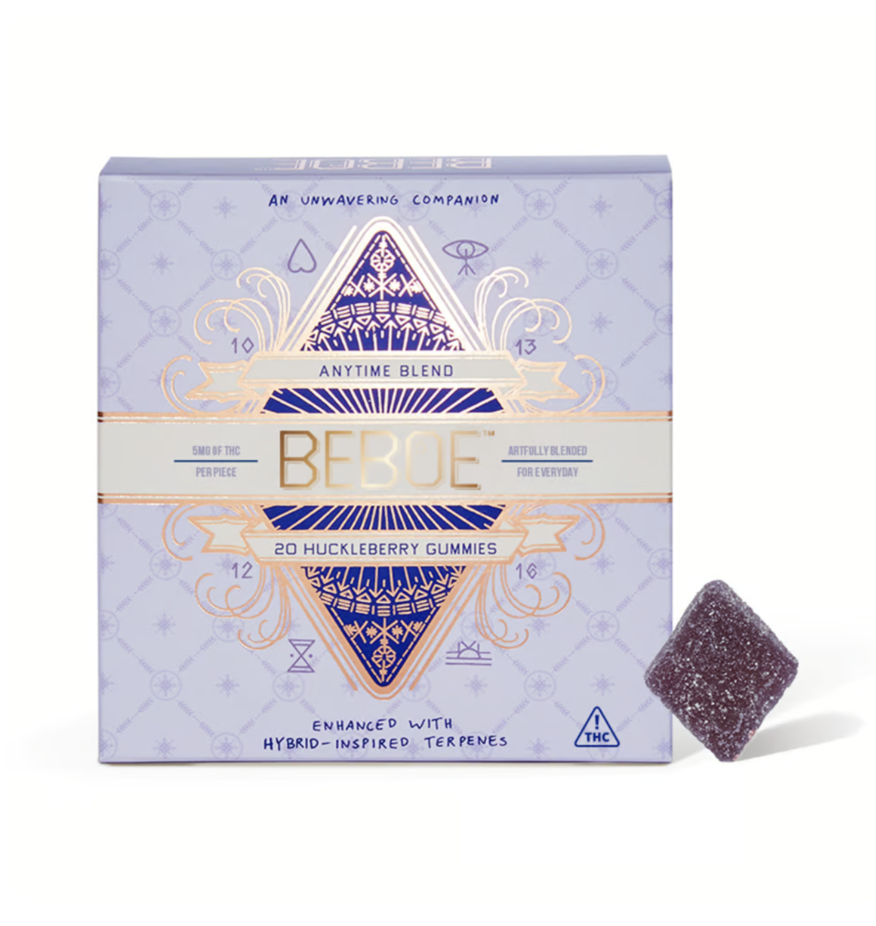 Photograph of product: Beboe Huckleberry Gummies 100mg 20pk