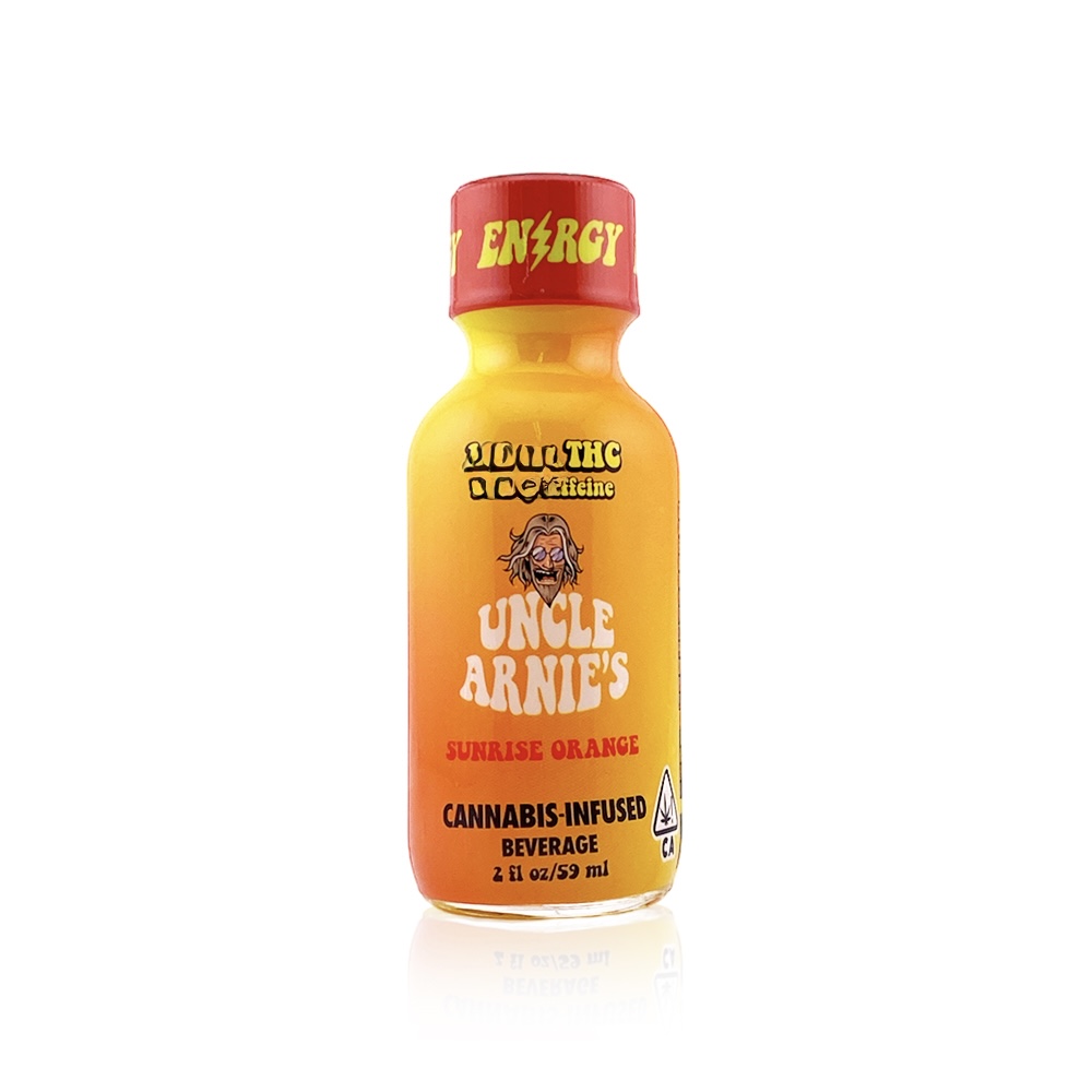 Photograph of product: AU Uncle Arnies: Sunrise Orange 200MG TH-oui:150MG Caffeine  Syrup
