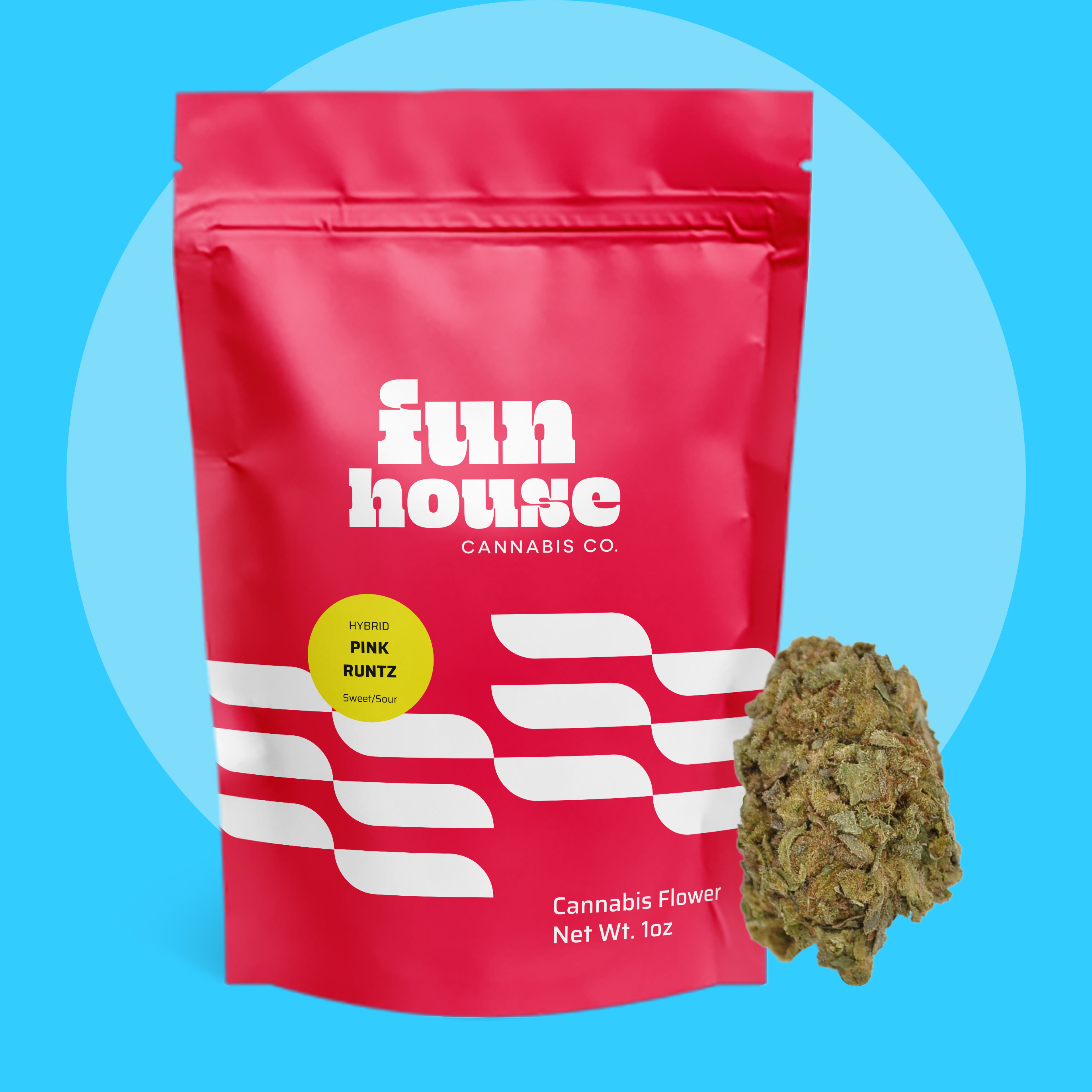 Photograph of product: Fun House Oui'd - 28g Prepack - Pink Runtz