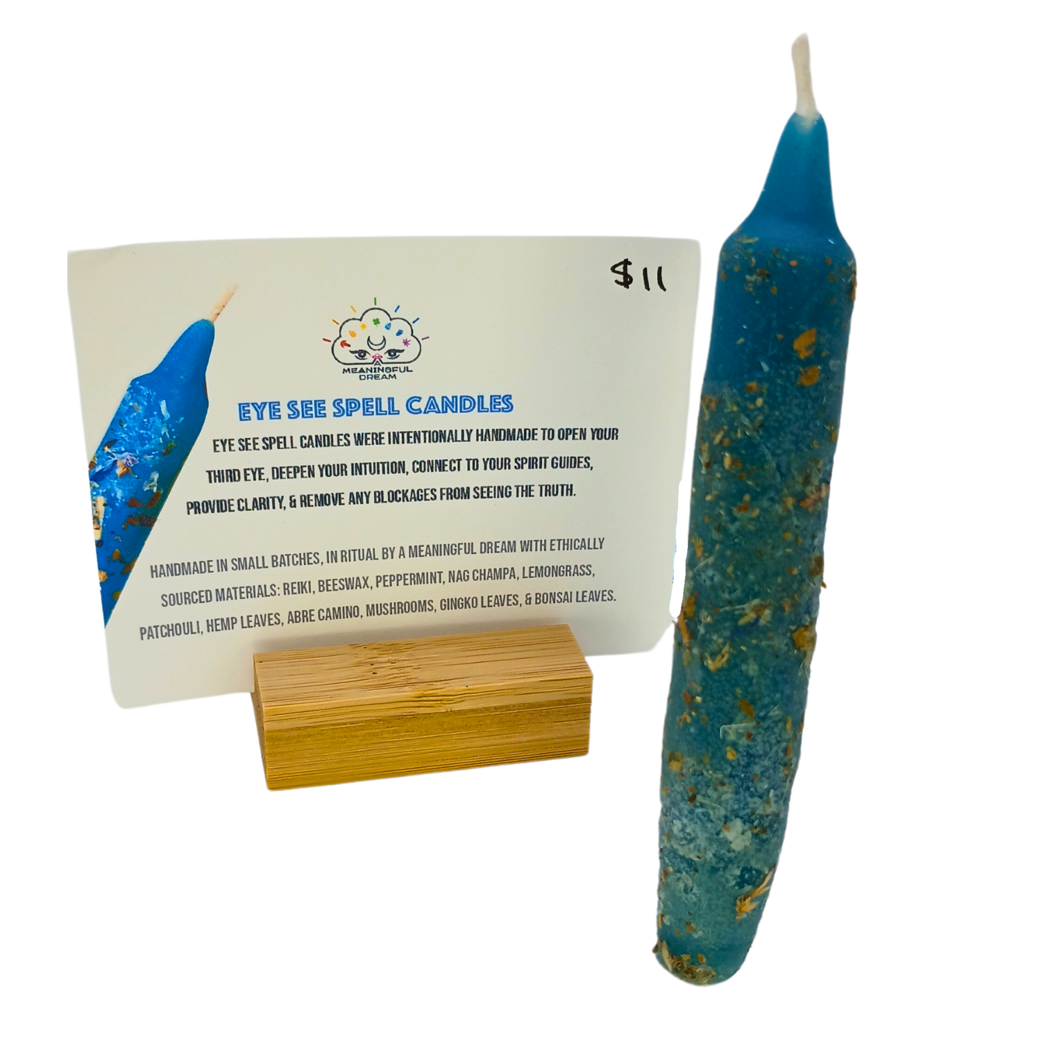 Photograph of product: A MEANINGFUL DREAM EYE SEE SPELL CANDLE