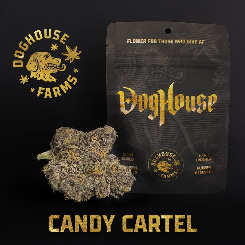 Photograph of product: DOGHOUSE | CANDY CARTEL | B BUDS | BULK | HYBRID - 28g