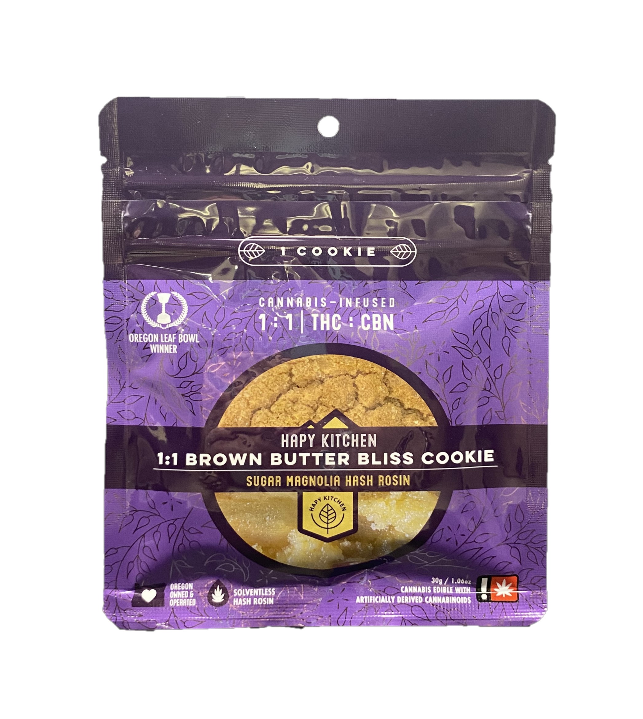 Photograph of product: au chocolat Rosin Cookie | Brown Butter Bliss | 1:1 (TH-oui:CBN) | 100mg