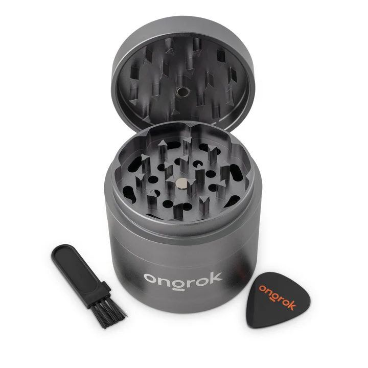 Photograph of product: 4 Piece EZ Open Grinder - Gun Metal