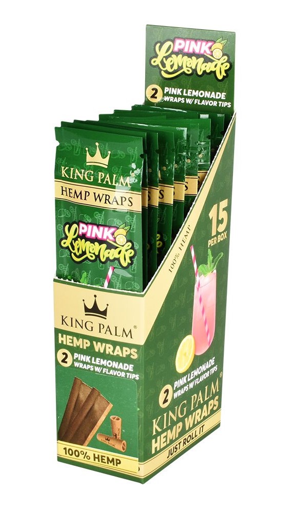 Photograph of product: King Palm Hemp Wraps 2pk/Pink Lemonade