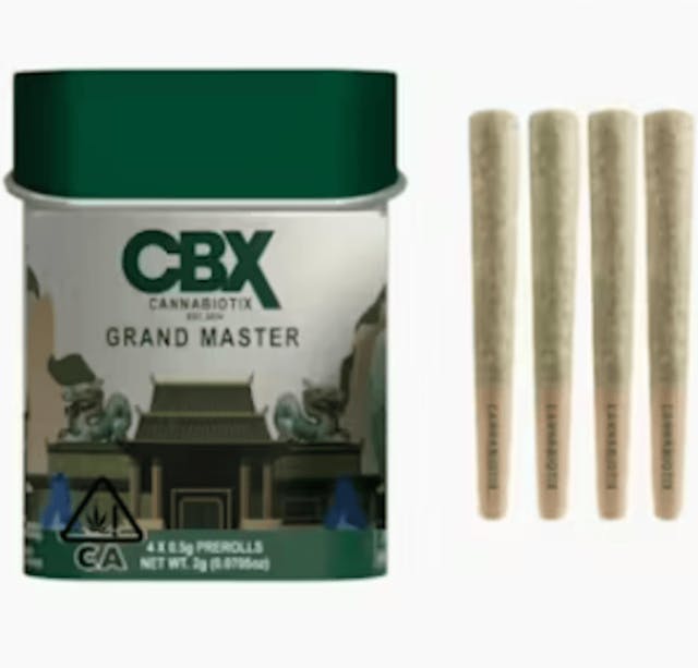Photograph of product: Grand Master | .5g x 4 Preroll Pack - 