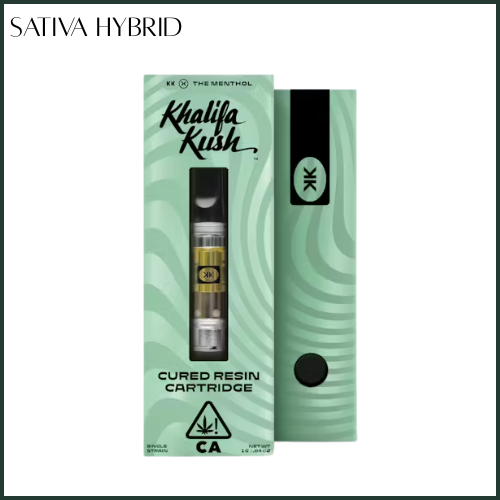 Photograph of product: Khalifa Kush | Khalifa Mints | Cured Resin Cartridge