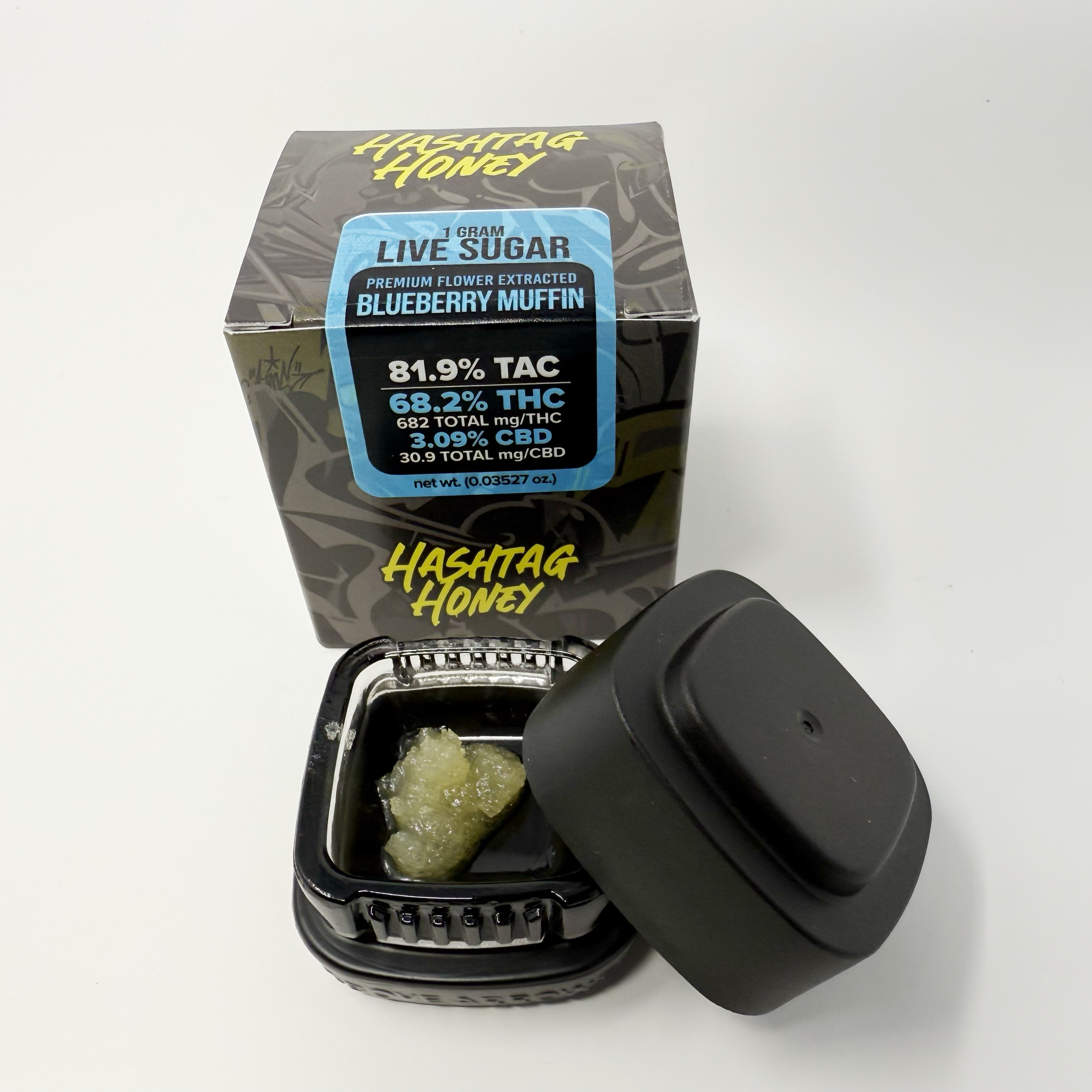 Photograph of product: au chocolattag Honey | Blueberry Muffin Sugar | 1g