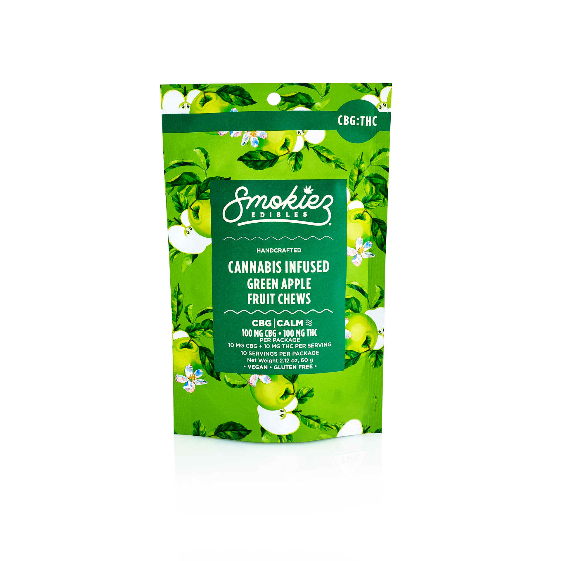 Photograph of product: Ratioed Sweet Green Apple Fruit Chew 100mg (10-Pack | 10mg Each)